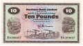 Northern Bank Ltd 10 Pounds,  1.10.1971